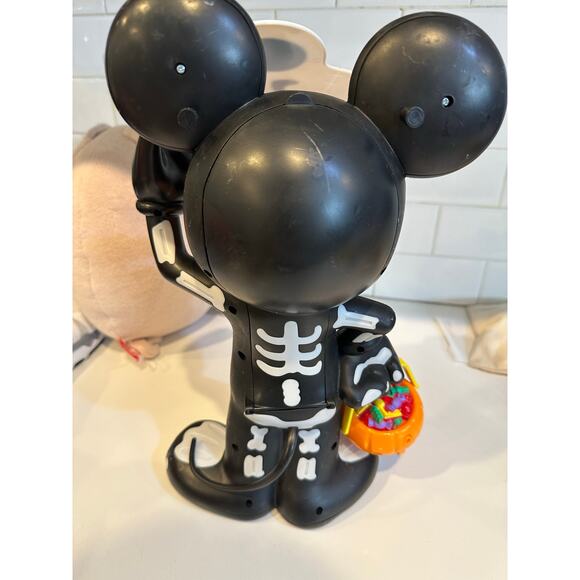 Disney Parks Mickey Mouse Glow In The Dark Halloween Popcorn Bucket Skeleton - Picture 5 of 9